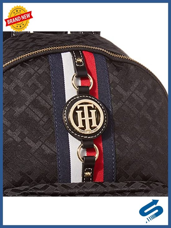 Nylon mini backpack with adjustable straps, multiple compartments, lightweight main image 5